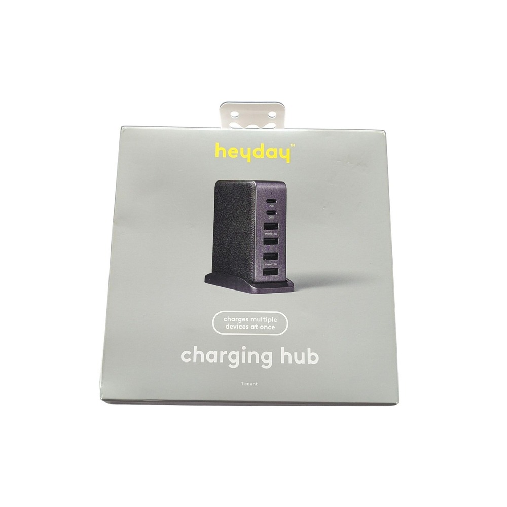 Z3O USB Charging Hub - Heyday 6-Port Charging Hub Vertical‎ 2C + 4A - Black OB